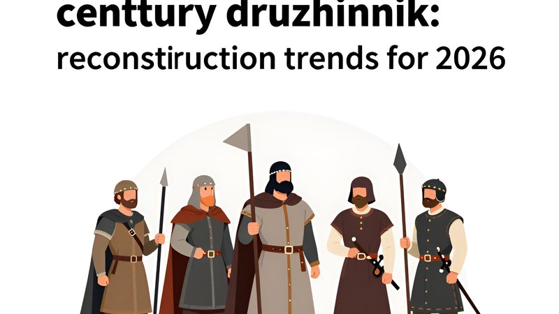 Современная иллюстрация снаряжения дружинника X века для актуальных трендов реконструкции от Русской Дружины